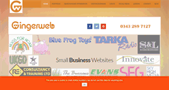 Desktop Screenshot of gingerweb.co.uk