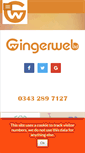 Mobile Screenshot of gingerweb.co.uk