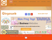 Tablet Screenshot of gingerweb.co.uk